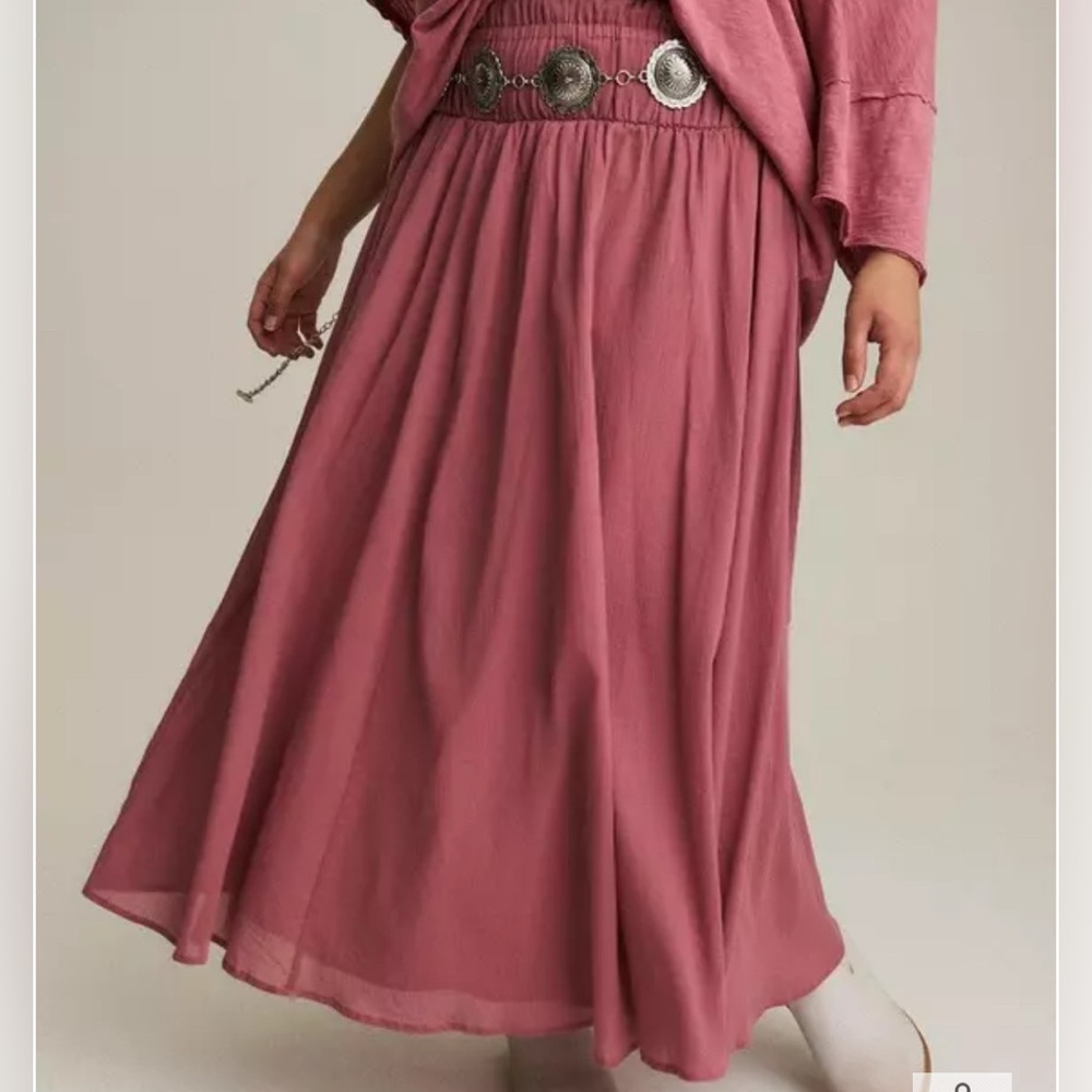 Torrid Festi dusty rose Maxi Skirt 2x